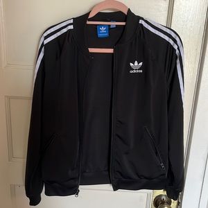 Black Adidas zip up